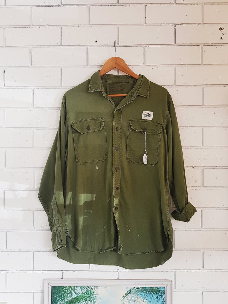 Vintage Australian Military Shirt - Large