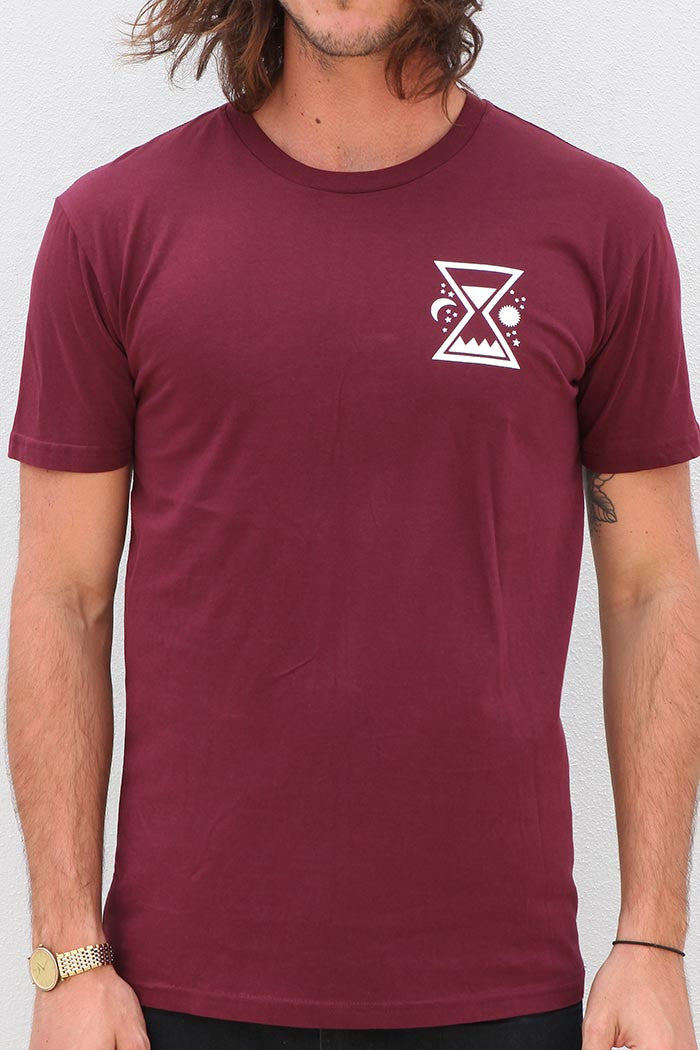 Time & Tide Tee - Burgundy