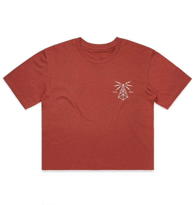 Airwaves Crop - Coral