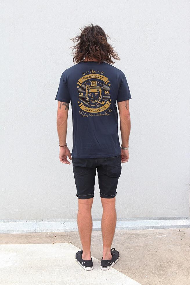 Salty Sea Dogs Tee - Navy