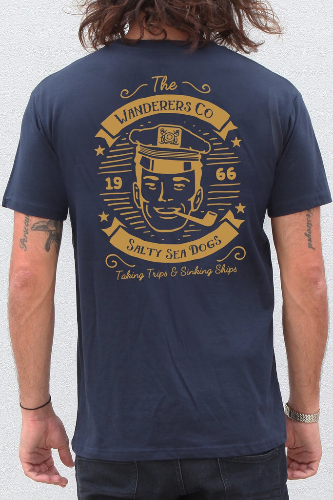 Salty Sea Dogs Tee - Navy