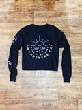 Surf Club Longsleeve Crop - Navy
