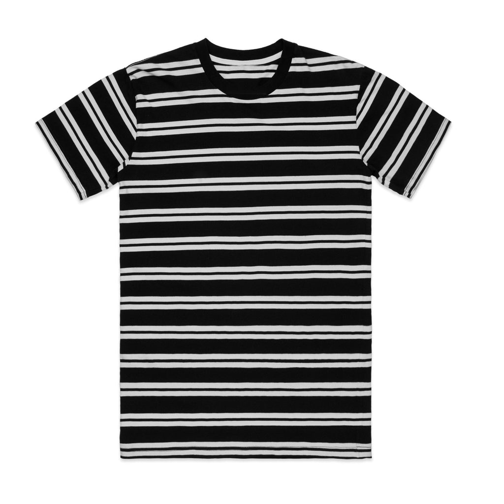 Broken Bones Stripe Tee - Black & White