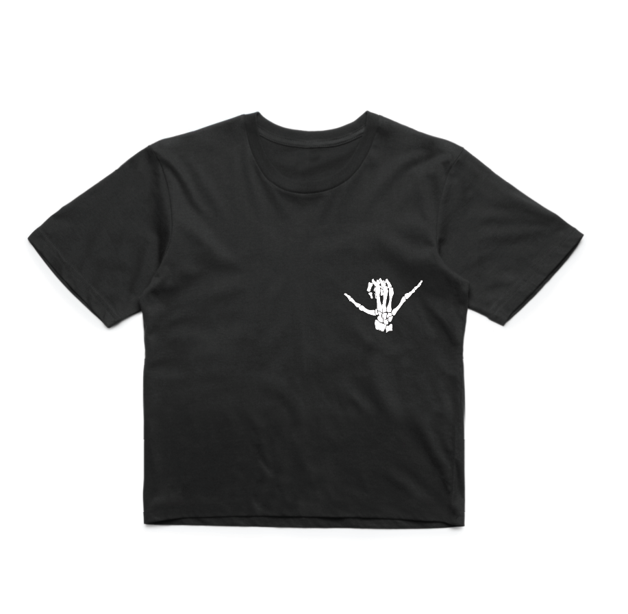 Dead Stoked Crop - Black