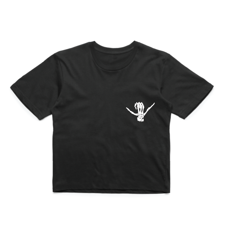 Dead Stoked Crop - Black