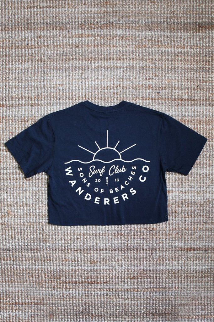 Surf Club Crop - Navy