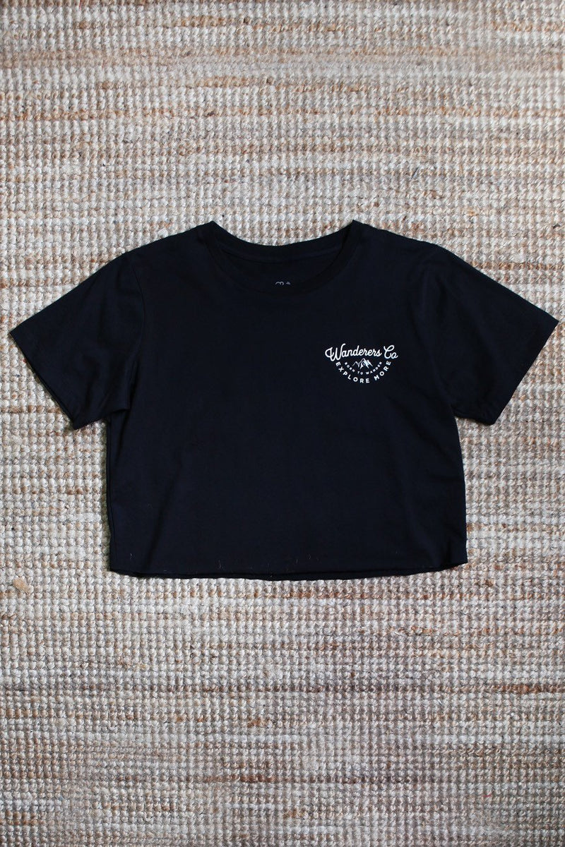 Explore More Crop - Black