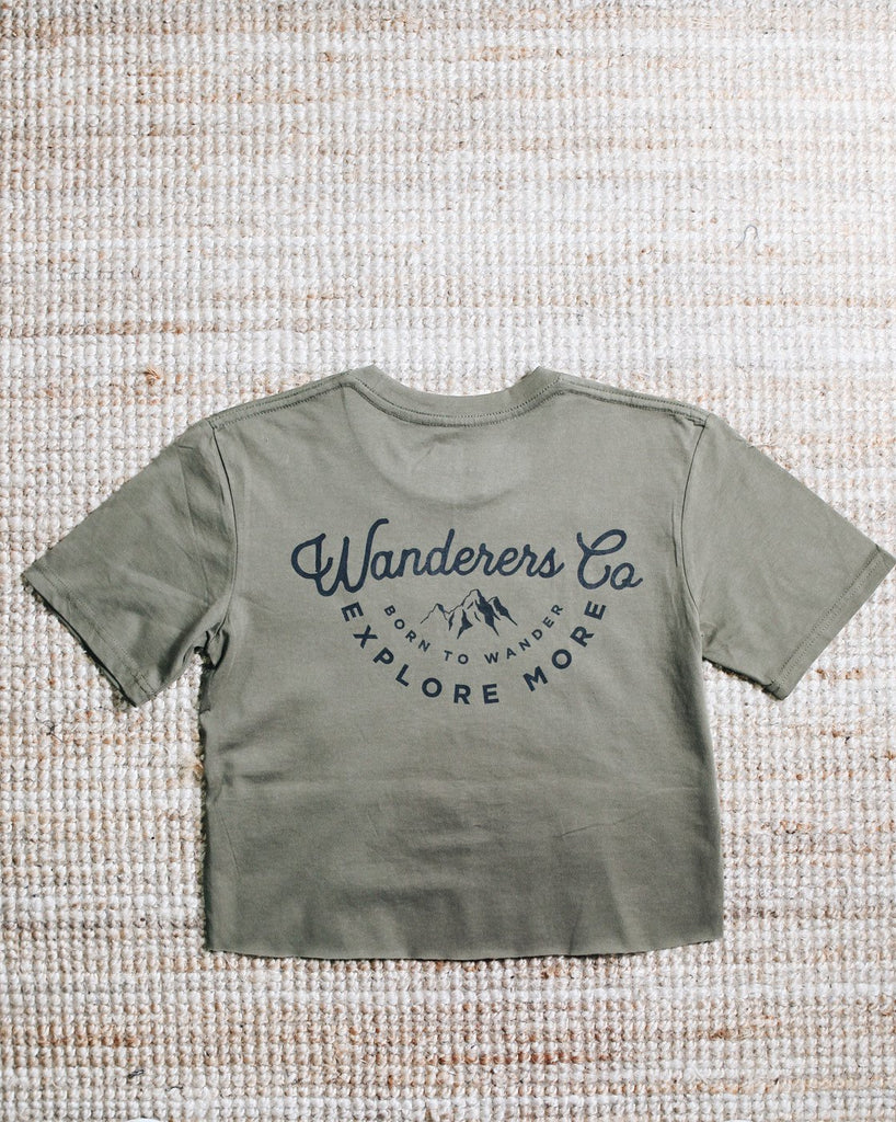 Explore More Crop - Army Green
