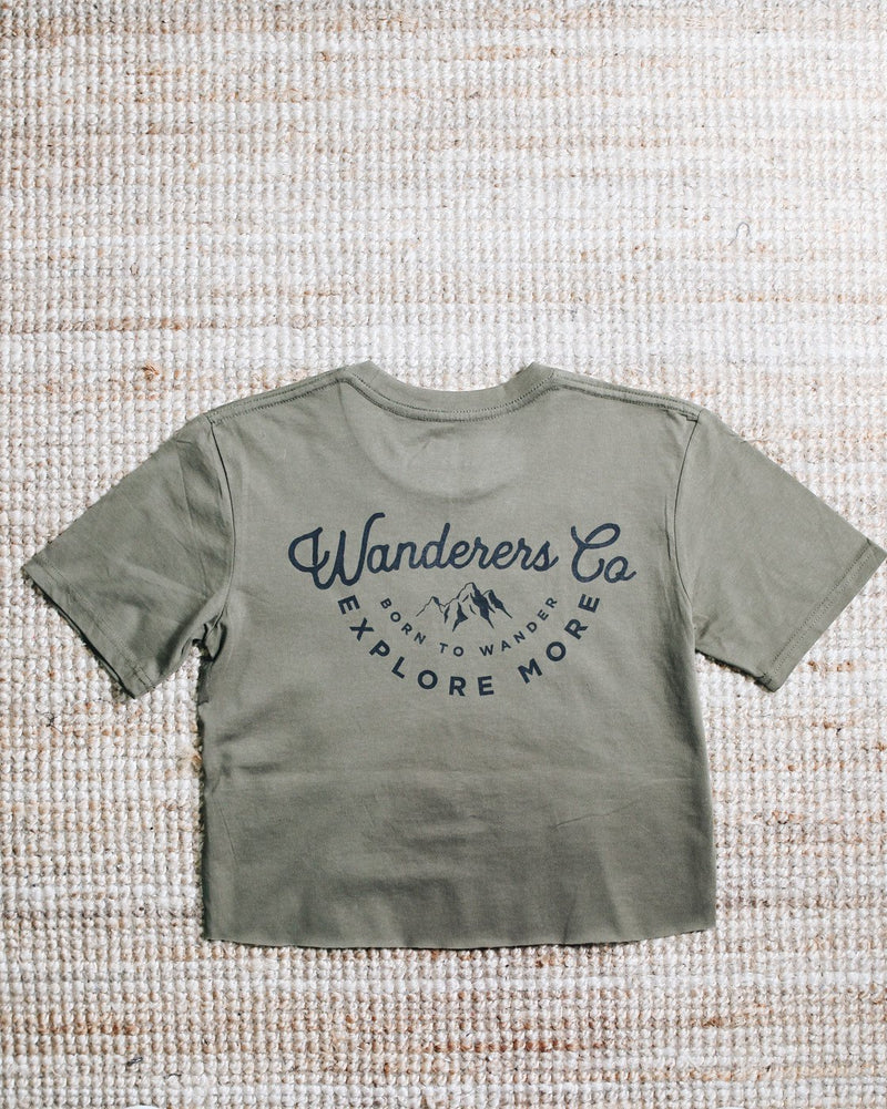 Explore More Crop - Army Green