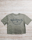 Explore More Crop - Army Green