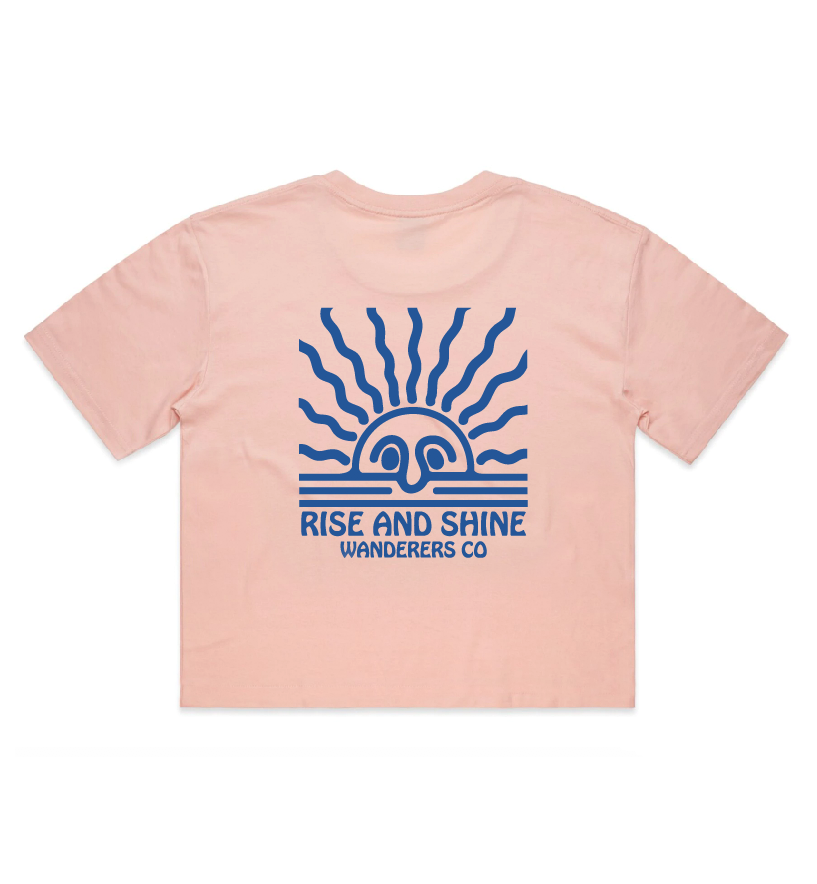Rise and Shine Crop - Pink