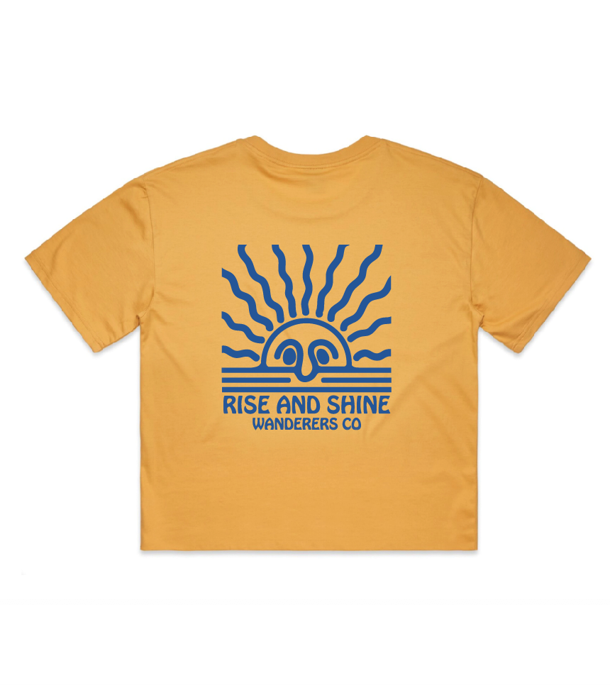 Rise and Shine Crop - Mustard