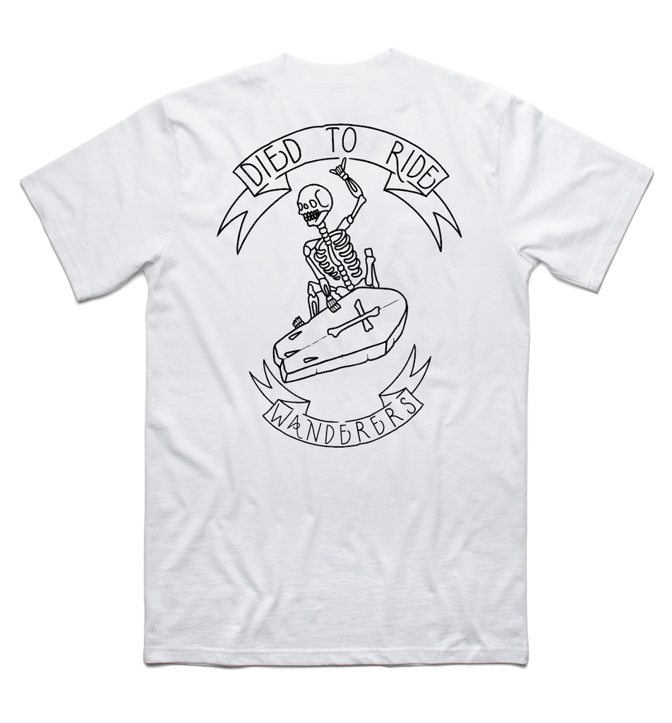 Died to Ride Tee - White