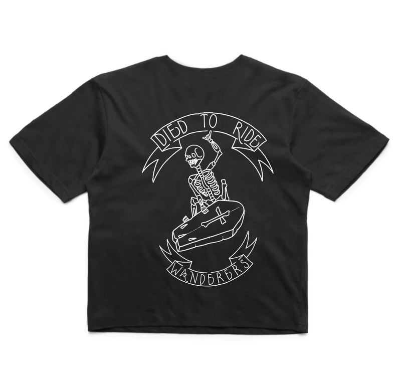 Died to Ride Crop - Black