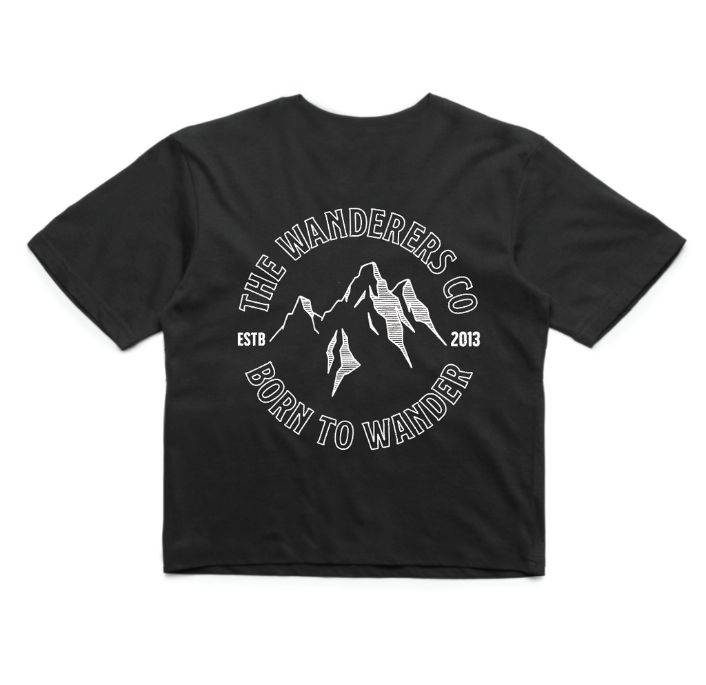 Outline Crop - Black