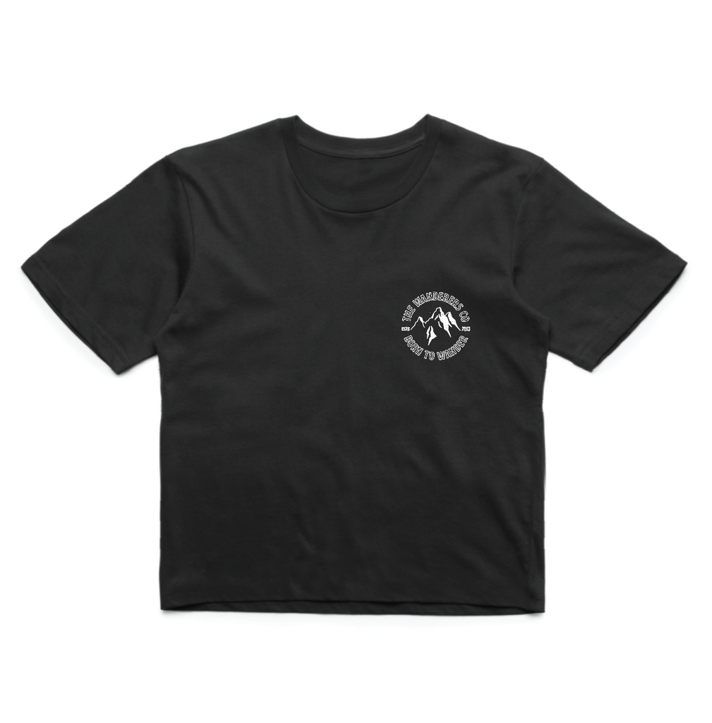 Outline Crop - Black