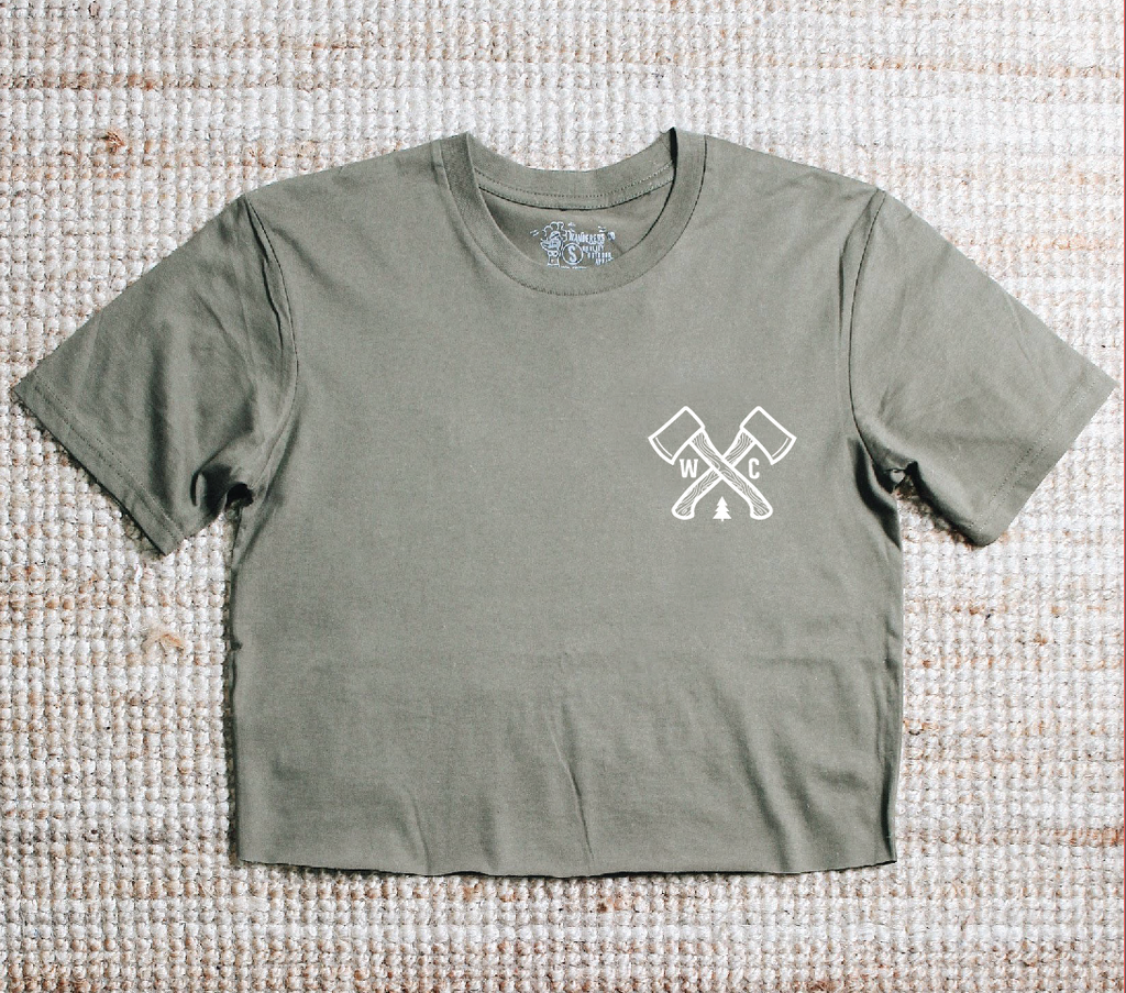 Outdoor Society Crop - Army Green