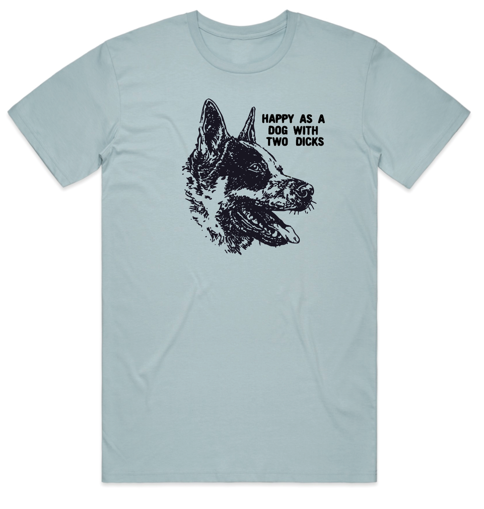 Happy As T-Shirt - Pale Blue