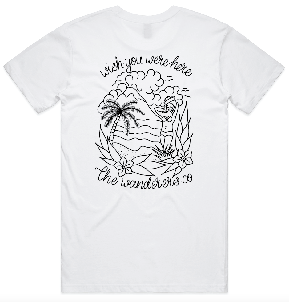Wish You Were Here Tee - White