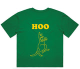 Hoo Roo Crop - Green & Gold