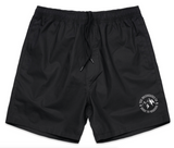 Outline Cotton Shorts - Black