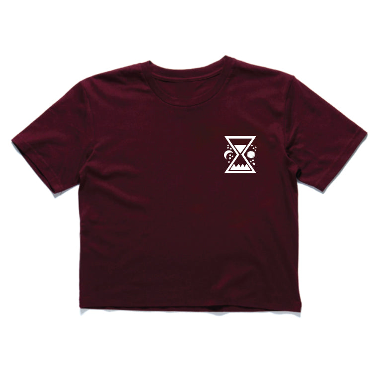 Time & Tide Crop - Burgundy