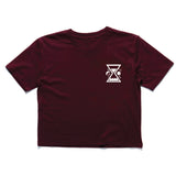 Time & Tide Crop - Burgundy