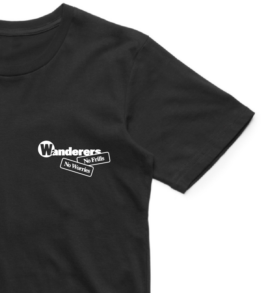 No Frills Frilled-Neck Lizard Tee - Black