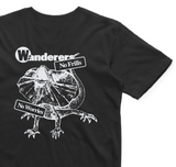 No Frills Frilled-Neck Lizard Tee - Black