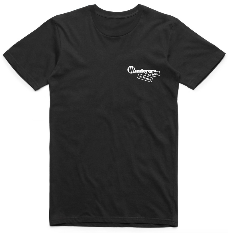 No Frills Frilled-Neck Lizard Tee - Black