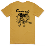No Frills Frilled-Neck Lizard Tee - Mustard