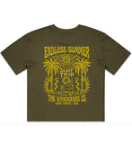 Surf Trip Crop - Army Green