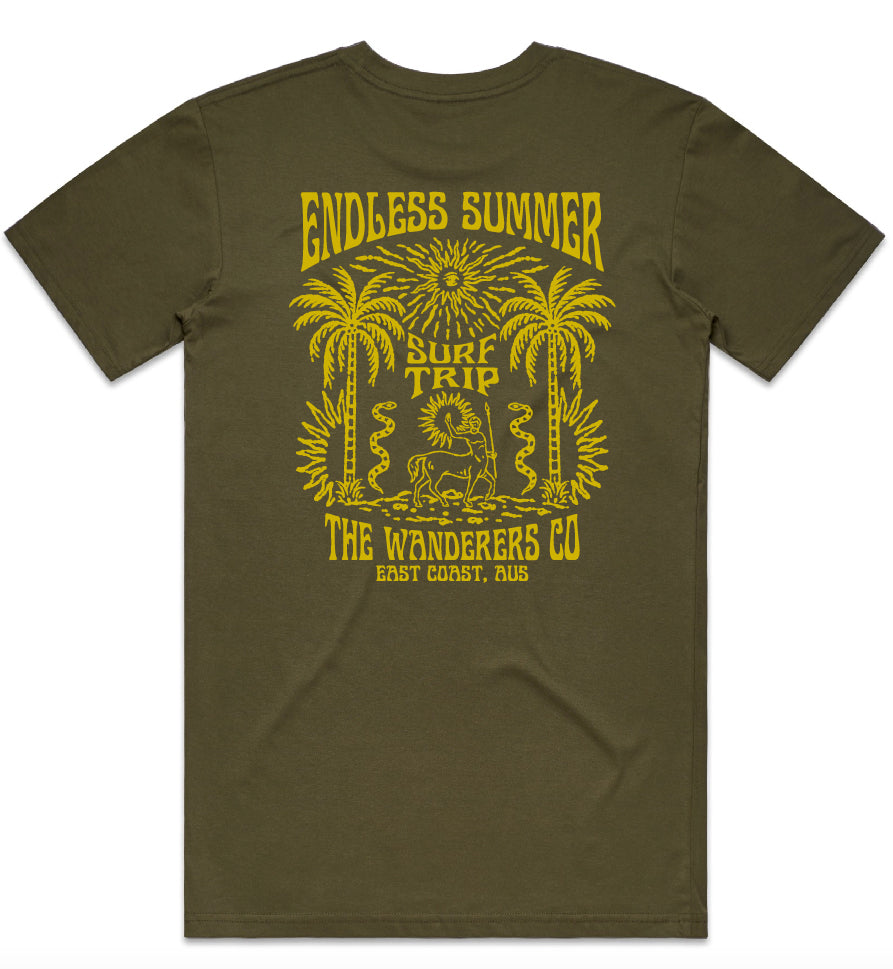 Surf Trip T-Shirt - Army Green