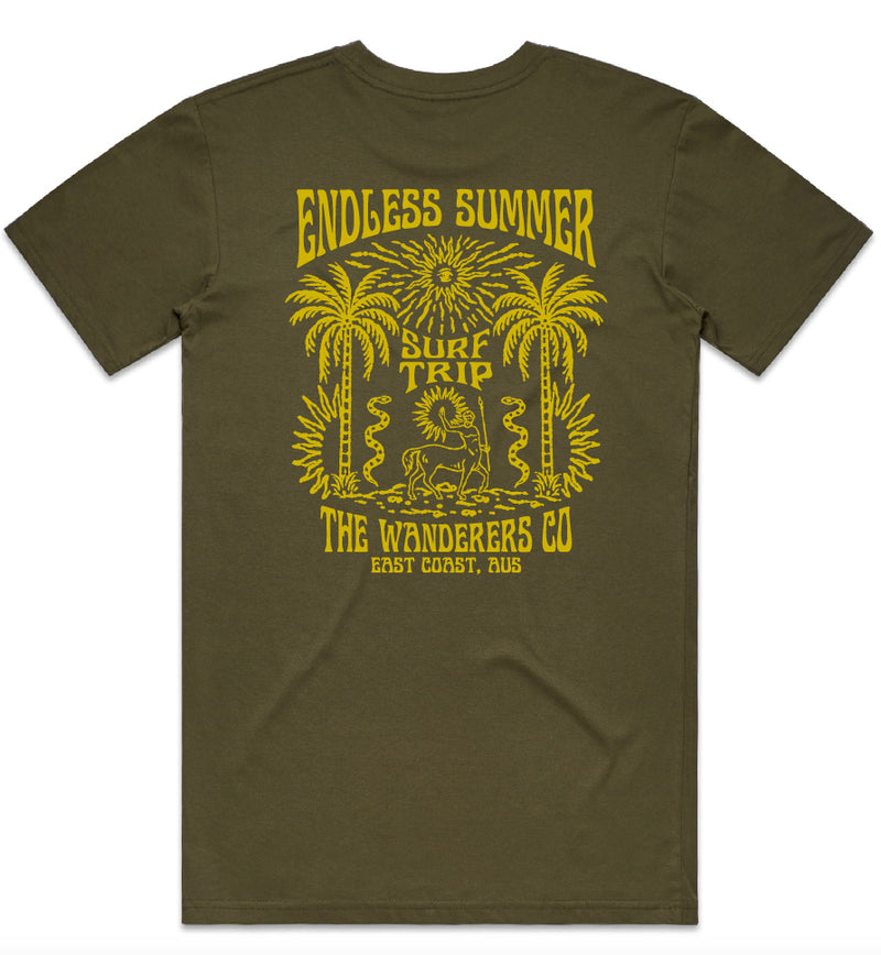 Surf Trip T-Shirt - Army Green