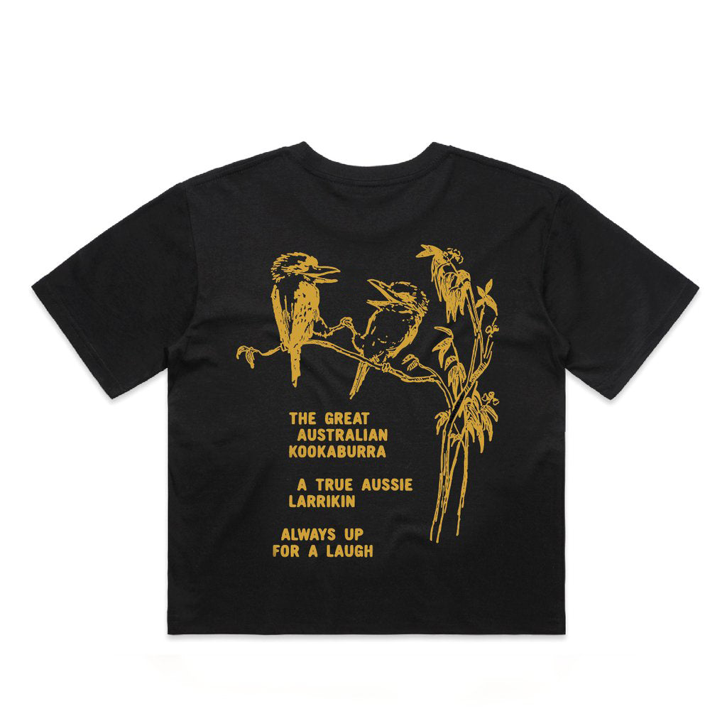 Kookaburra Crop - Black