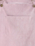 Corduroy Pinafore Dress - Pink