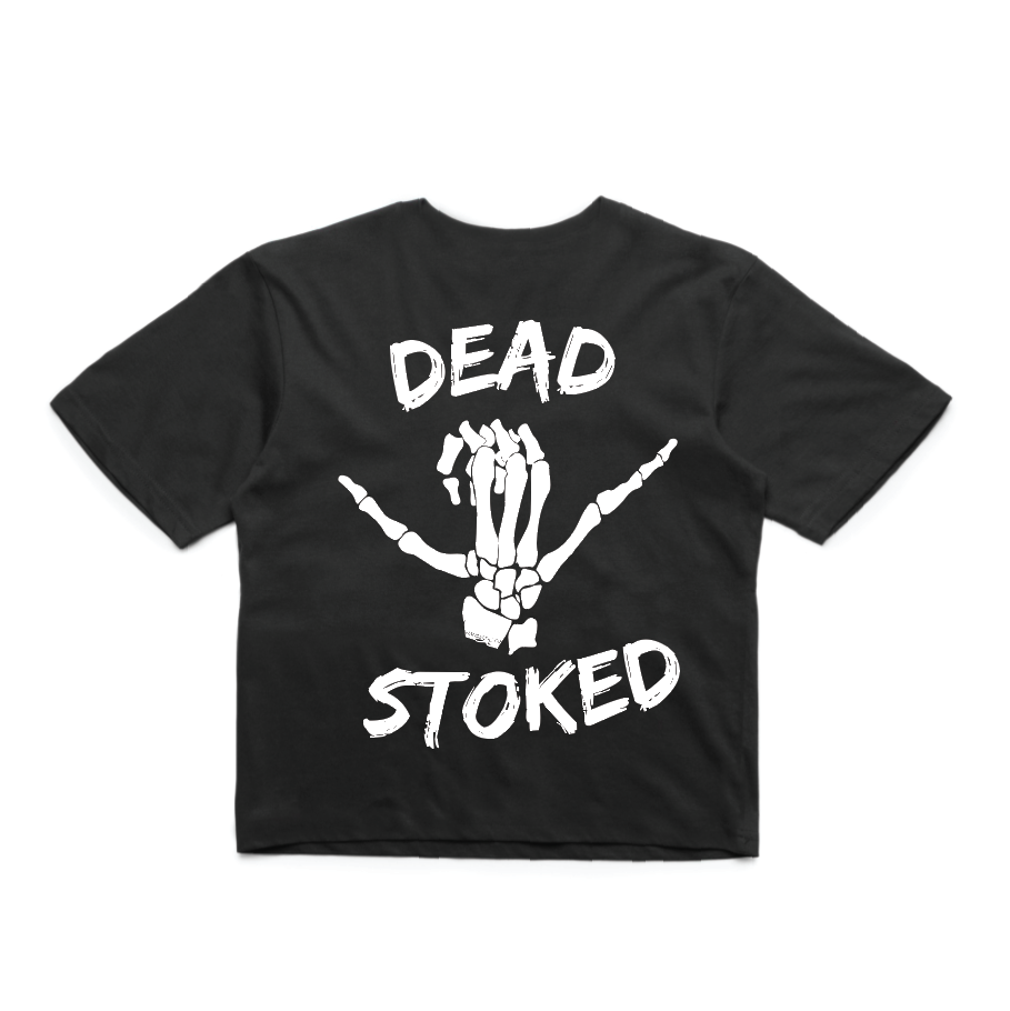 Dead Stoked Crop - Black