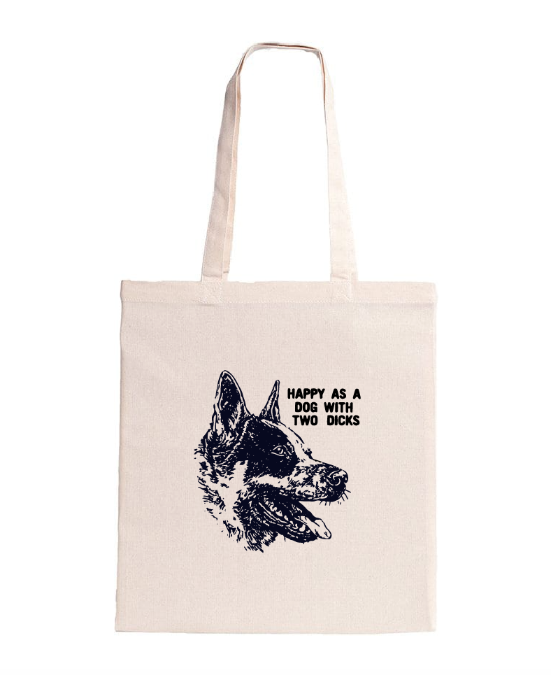 Happy As Tote Bag - Natural
