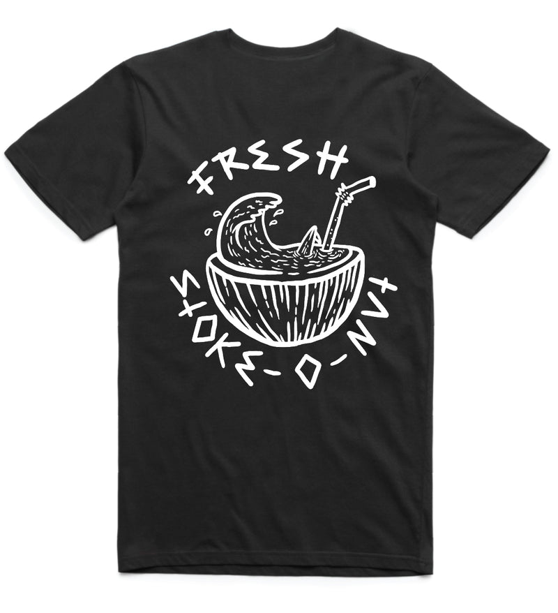Stoke-O-Nut - Black Tee
