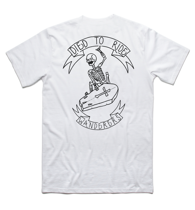 Died to Ride Tee - White