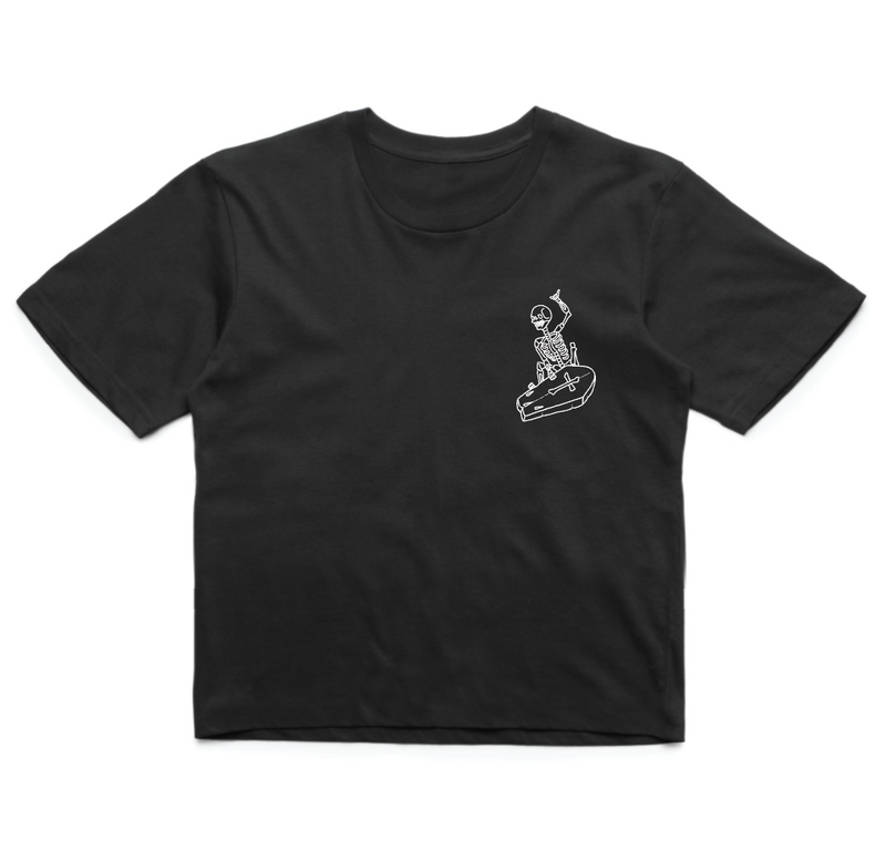 Died to Ride Crop - Black