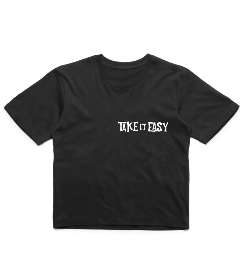 Take it Easy Crop - Black