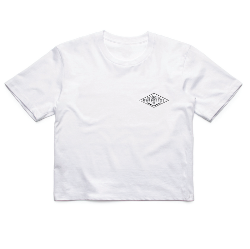 Diamond Crop - White