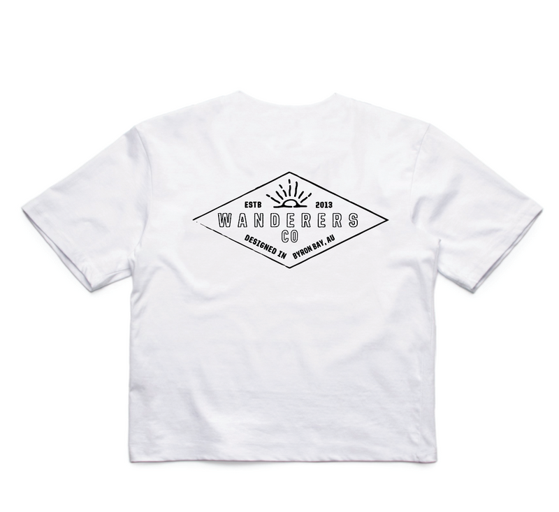 Diamond Crop - White