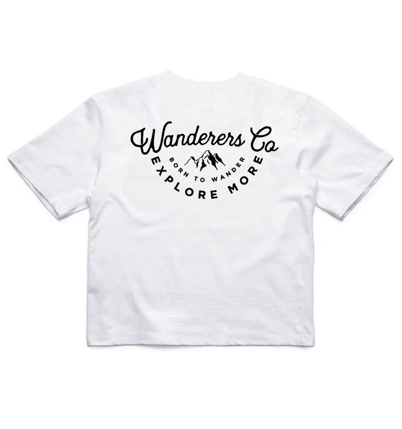 Explore More Crop - White