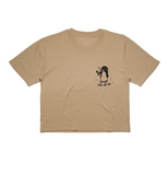Chill Out Penguin Crop - Tan