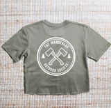 Outdoor Society Crop - Army Green