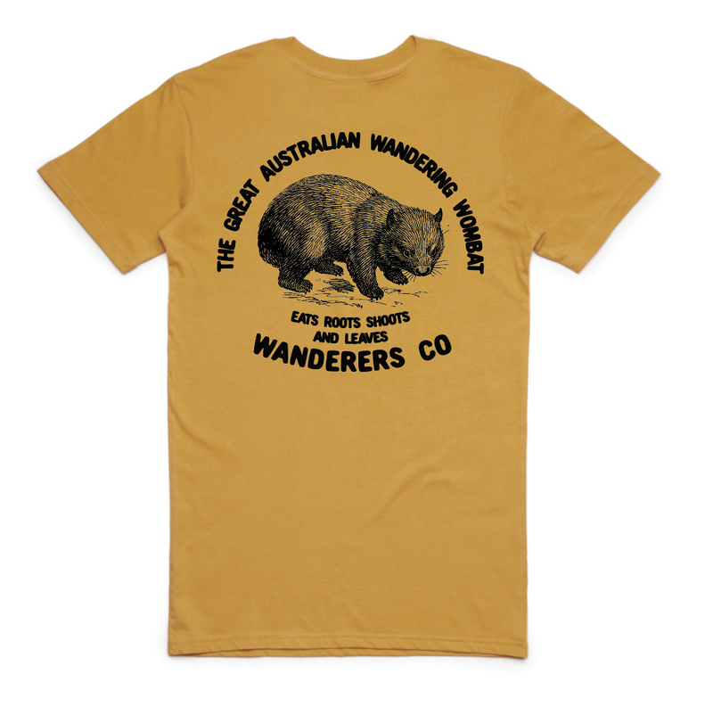 Wombat Tee - Mustard
