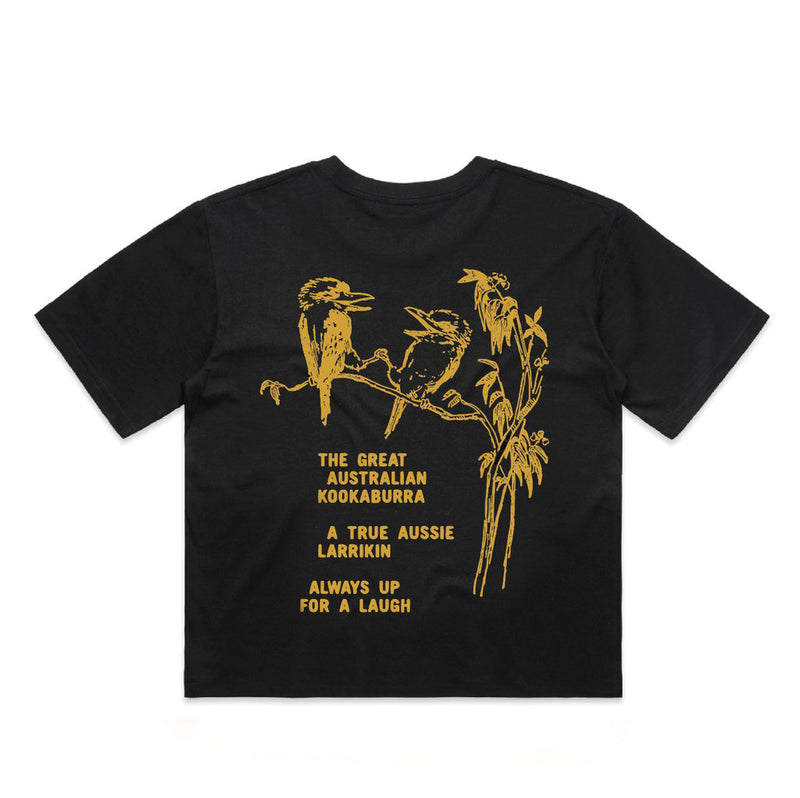 Kookaburra Crop - Black